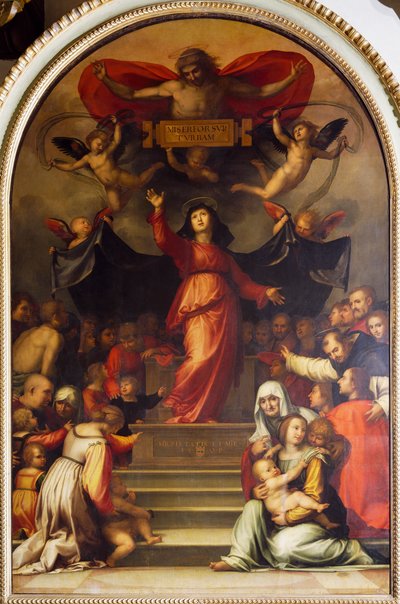 Unsere Liebe Frau der Barmherzigkeit, von Bartolomeo della Porta, bekannt als Fra Bartolomeo (1472-1517) von Fra (1472 1517) Bartolomeo