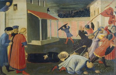 Das Martyrium des Heiligen Markus, Detail der Predella, Tabernakel der Leinenweber von Fra (c.1387 1455) Angelico