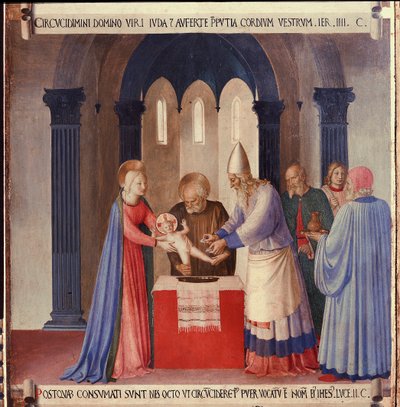 Leben Christi: die Beschneidung, Armadio degli Argenti von Fra  Angelico