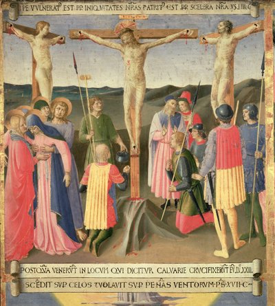 Christus am Kreuz zwischen den beiden Dieben (Detail) von Fra Angelico
