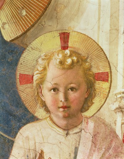 Detail des Christuskindes aus der Madonna delle Ombre von Fra Angelico