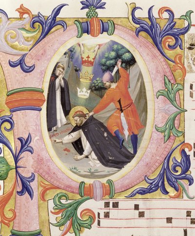 Missale 558 f.68v Historisierte Initiale 