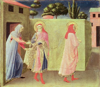 Die Heilung der Palladia durch SS. Cosmas und Damian, Predella vom Annalena-Altar, 1434 von Fra Angelico