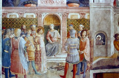 Das Urteil des Heiligen Laurentius, Mitte des 15. Jahrhunderts von Fra Angelico