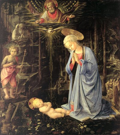 Die Anbetung im Wald, 1459 von Fra Filippo Lippi