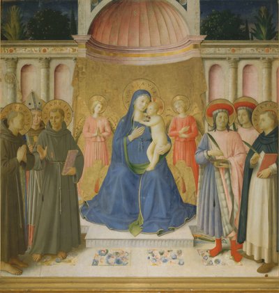 Sacra Conversazione Pala von Bosco ai Frati von Fra Giovanni Angelico da Fiesole