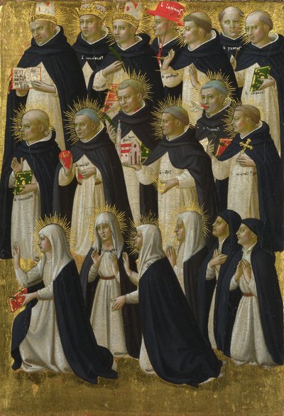Das Dominikaner-Blessed-Panel vom Fiesole San Domenico Altarbild, ca. 1423-1424 von Fra Giovanni Angelico da Fiesole