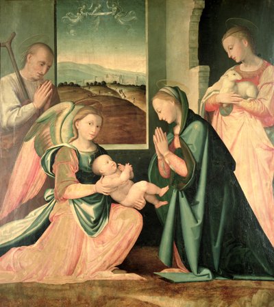 Die Heilige Familie mit St. Agnes von Fra da Pistoia Paolino