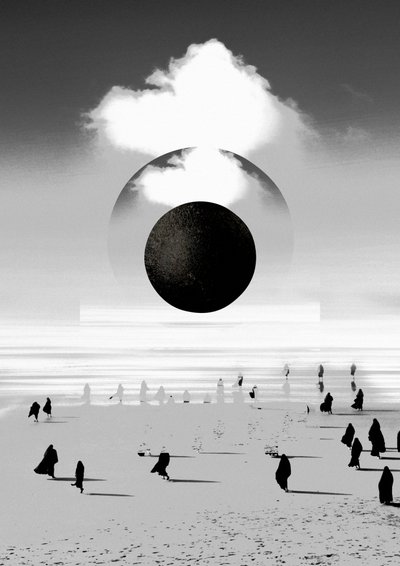 Schwarzer Mondstrand von Fran Rodríguez