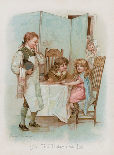 Im Holly-Tree Inn (Chromolithografie) von Frances Brundage