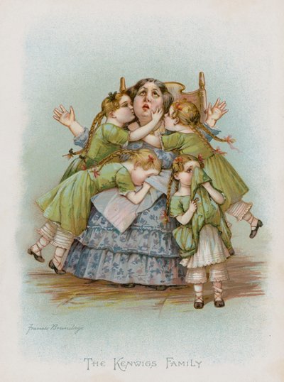 Die Familie Kenwigs (Chromolithografie) von Frances Brundage