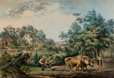 Amerikanische Bauernhofszenen Nr. 1 von Frances Flora Bond Palmer