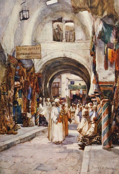 Souk des Etoffes, Tunis von Frances Nesbitt