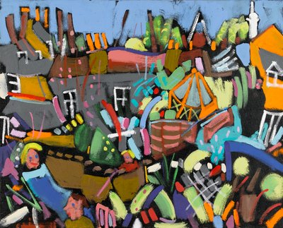 Judy im Garten, 2010 von Frances Treanor