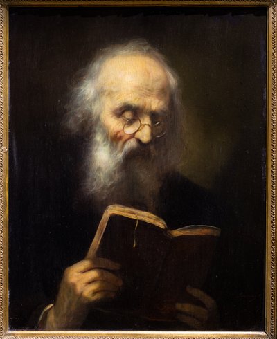 Lesen mit Brille von Francesco (1611-69) Giovani