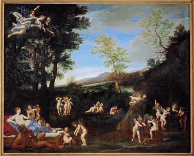 Die Ruhe von Venus und Vulkan von Francesco Albani