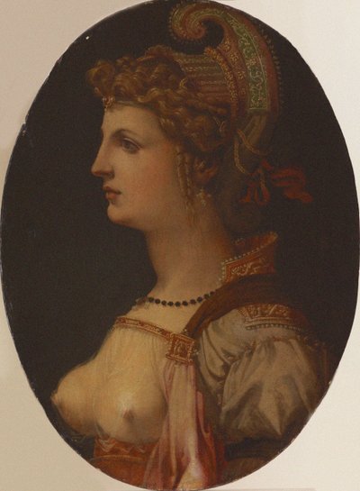 Ideales Porträt einer Dame Porträt von Vittoria Colonna von Francesco Bacchiacca
