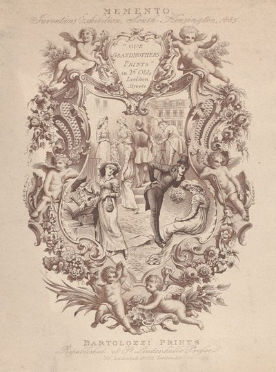 Werbung für Memento, Erfindungsausstellung, South Kensington, 1885, ca. 1885 von Francesco Bartolozzi
