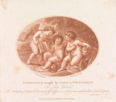 Unschuld gelehrt durch Liebe und Freundschaft von Francesco Bartolozzi