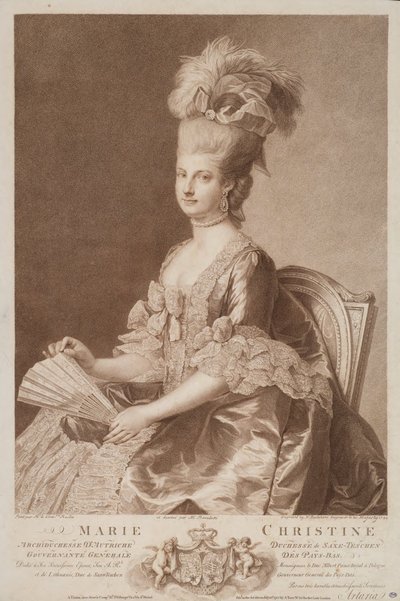 Maria Christina, Erzherzogin von Österreich, verheiratet mit Albert von Sachsen-Teschen, 1782 von Francesco Bartolozzi