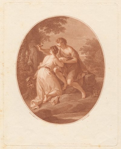 Paris und Oenone von Francesco Bartolozzi