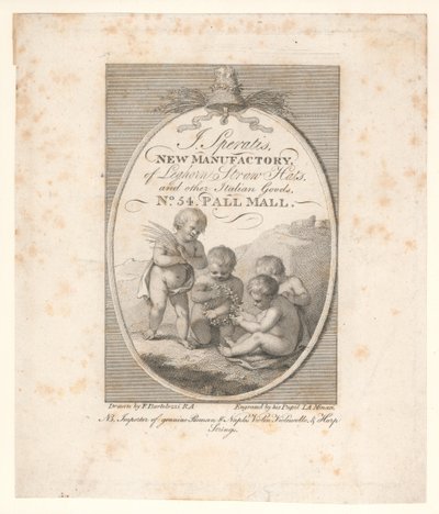 Handelskarte, J Speratis von Francesco Bartolozzi