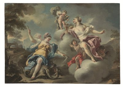Eine von zwei Allegorien von Francesco Celebrano