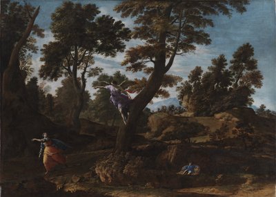 Landschaft mit dem Engel, der Hagar erscheint und sie zum Brunnen führt von Francesco Cozza