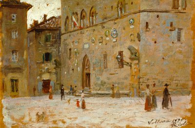 Platz in Volterra von Francesco Gioli
