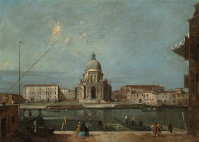 Ansicht des Canal Grande, Venedig, mit der Kirche Santa Maria della Salute von Francesco Guardi