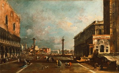 Kleiner Markusplatz in Richtung San Giorgio, Venedig von Francesco Guardi