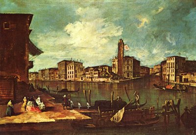 Venedig, Der Canal Grande mit San Geremia, Palazzo Labia und dem Eingang zum Cannaregio von Francesco Guardi