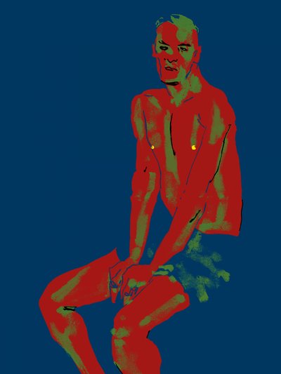 Pop-Art Männliche Figur von Francesco Gulina
