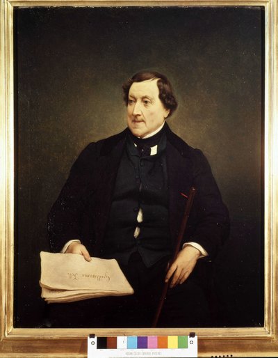Porträt von Gioacchino Rossini (1792-1868) - von Hayez, Brera-Museum, Mailand von Francesco Hayez