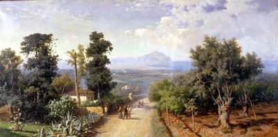 Die Umgebung von Palermo. Gemälde von Francesco Lojacono (1841 - 1915) von Francesco Lojacono