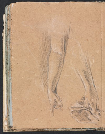 Verona Skizzenbuch: Arme und Hände mit Draperie Seite 78, 1760 von Francesco Lorenzi