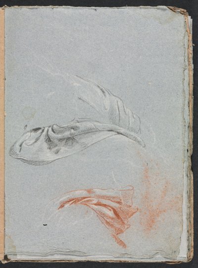Verona Skizzenbuch: Draperiestudien Seite 17, 1760 von Francesco Lorenzi