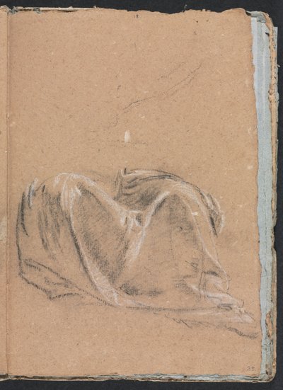 Verona Skizzenbuch: Draperiestudie Seite 35, 1760 von Francesco Lorenzi
