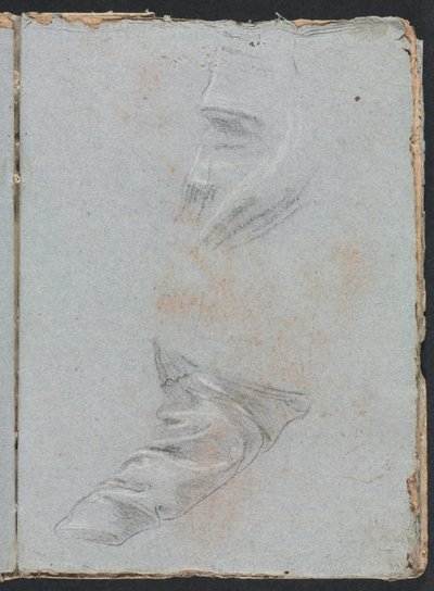 Verona Skizzenbuch: Draperiestudie Seite 39, 1760 von Francesco Lorenzi
