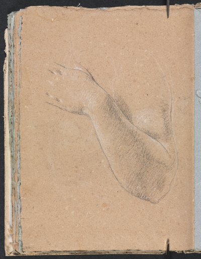 Verona Skizzenbuch: Linker Arm und Hand Seite 46, 1760 von Francesco Lorenzi