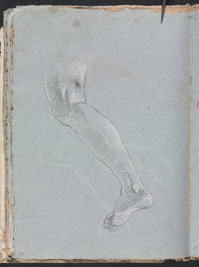 Verona Skizzenbuch: Linkes Bein Seite 28, 1760 von Francesco Lorenzi