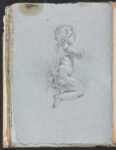 Verona Skizzenbuch: Putto im Profil (Seite 64) von Francesco Lorenzi
