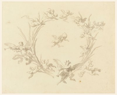 Studie für Freskendekoration, Quirinalspalast, Rom, 1815–16 von Francesco Manno