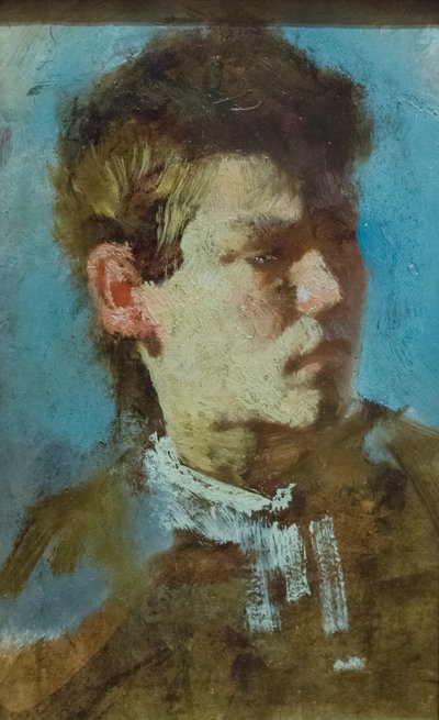 Selbstporträt als junger Mann von Francesco Paolo Michetti