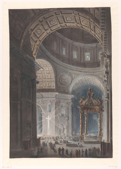 Beleuchtung des Heiligen Kreuzes in St. Peter von Francesco Piranesi