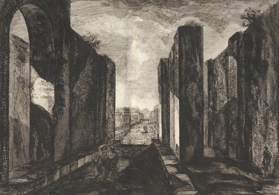 Ansicht des Inneren der Stadt Pompeji, aus Antiquités de Pompeïa, tome premier von Francesco Piranesi