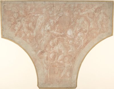 Vulkan schmiedet die Pfeile des Amor von Francesco Primaticcio