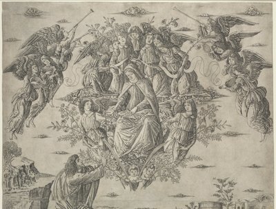 Die Himmelfahrt der Jungfrau, ca. 1495 von Francesco Rosselli