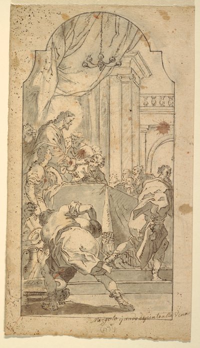 Das Letzte Abendmahl, 1746–86 von Francesco Saverio Mergolo