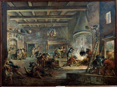 Plünderung eines Bauernhofs von Francesco Simonini